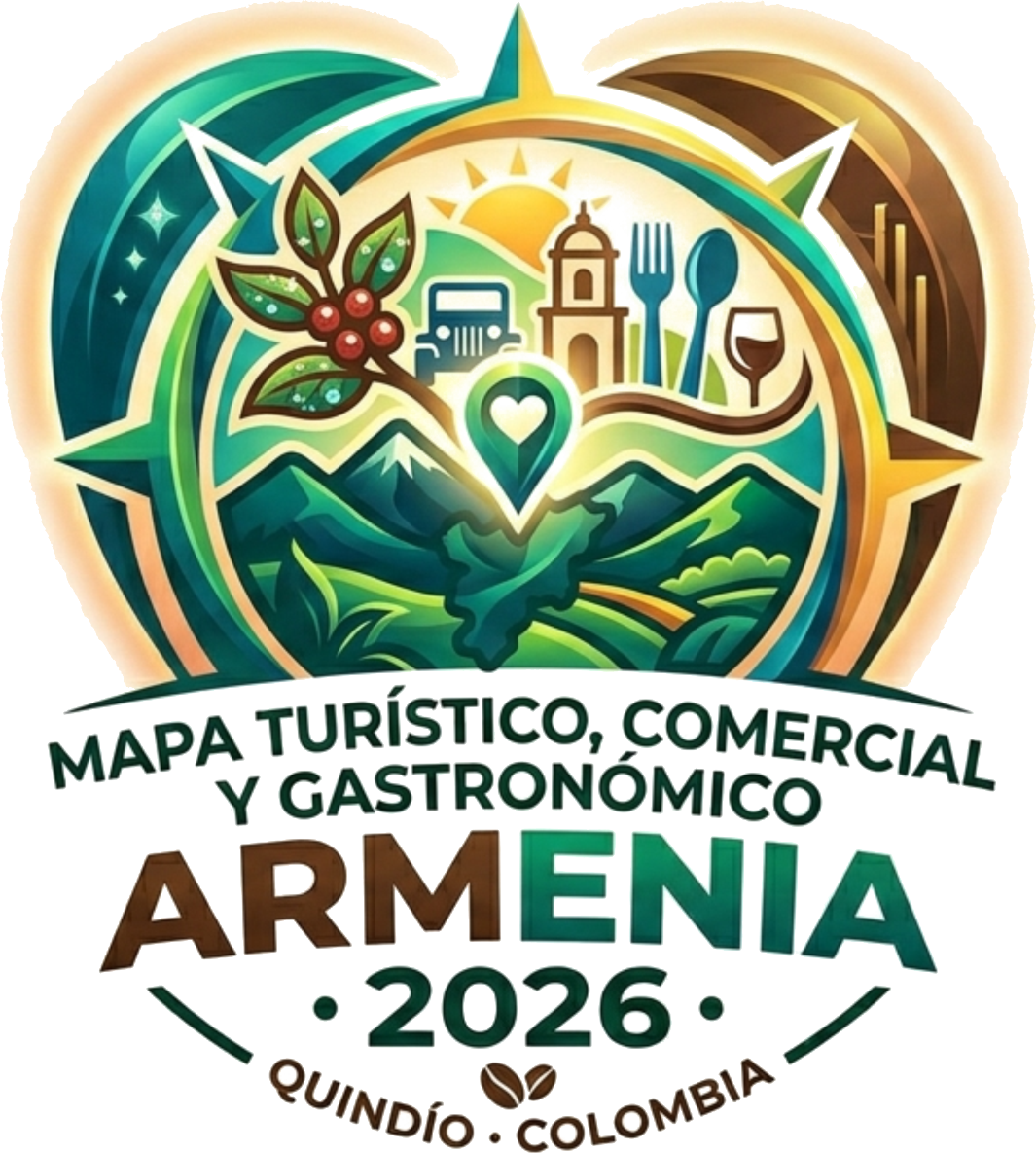 Mapa turístico, comercial y gastronómico de Armenia 2026
